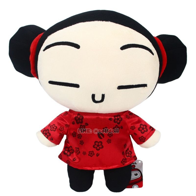 ตุ๊กตาหมวยน้อย Pucca สวมชุดสีแดง (ลิขสิทธิ์แท้) ขนาด 10 นิ้ว