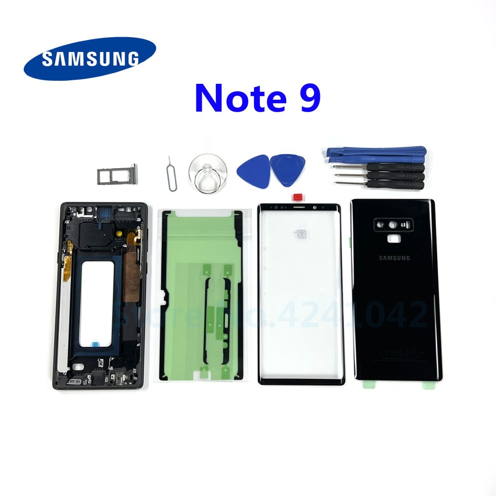 เคสโทรศัพท์มือถือ กระจก ป้องกันรอยหน้าจอ ด้านหลัง สําหรับ SAMSUNG Galaxy Note 9 N960 N960F