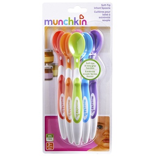 Munchkin : MNK10062 ช้อนสำหรับเด็ก Six Soft-Tip Infant Spoons