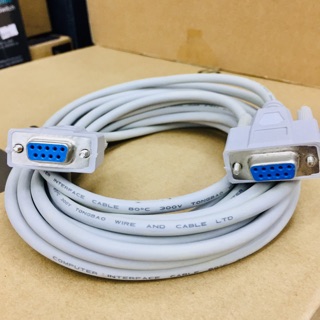 Null modem Cable 5m. Cross cable 9pin to 9pin