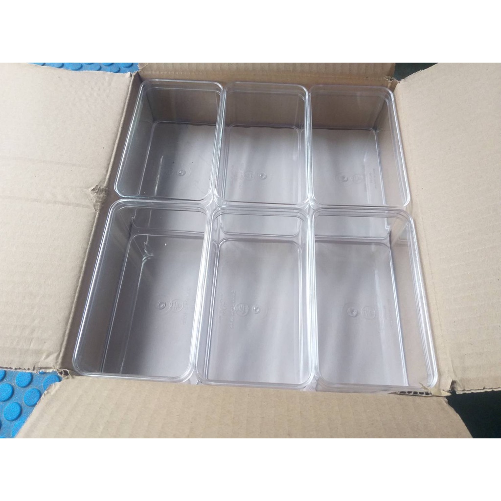 กล่องพลาสติกใสอเนกประสงค์ (ราคา 12ใบ) No.648 L  ขนาด 8.2 x 14.2 x 5.7 ซม