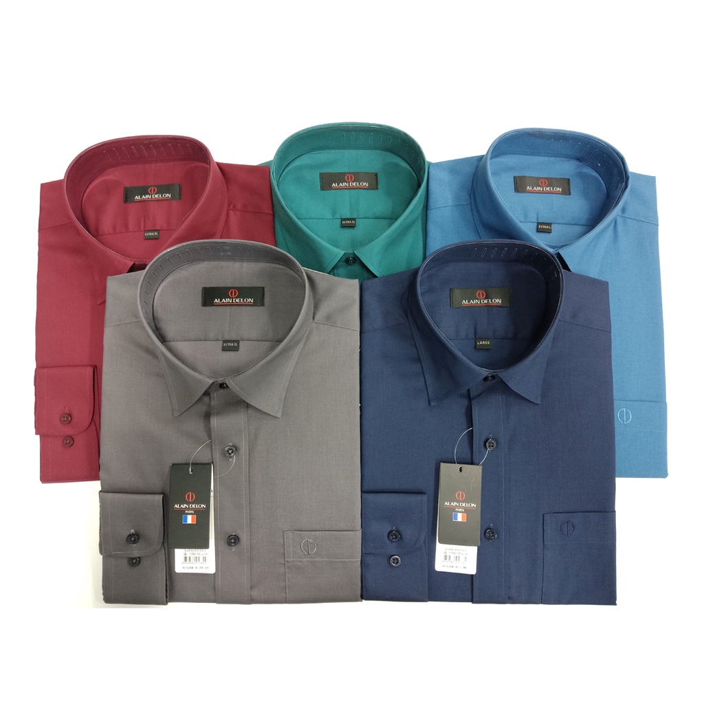 ALAIN DELON เสื้อเชิ้ตผู้ชายแขนยาว ทรง BASIC (รุ่นALS268-0)