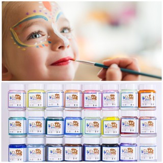 ของแท้!! Clay Mania สีเพ้นท์หน้า สีเพ้นท์ตัว ไร้สารพิษ Face / Body Paint 30ml