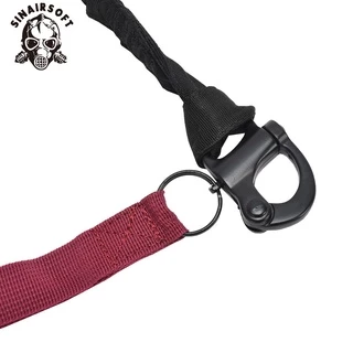 Sinairsoft Outdoor Mountaineering Camping ร่มเชือกสลิงยุทธวิธีมัลติฟังก์ชั่นความปลอดภัย Lanyard Rescue Sling