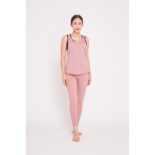 SuperD ชุดออกกำลังกาย 2in1 Bra vest + High-Rise legging CODE:18065+18018