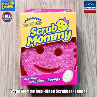 Scrub Daddy® Scrub Mommy® Dual-Sided Scrubber+Sponge ฟองน้ำอเนกประสงค์  ที่ขัด+ฟองน้ำ ใช้ล้างจาน แก้ว สแตนเลส