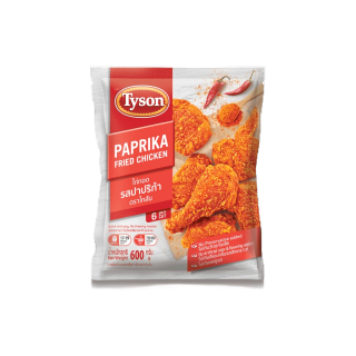 Tyson ไก่ทอดรสปาปริก้า Paprika Flavour Fried Chicken 600 g