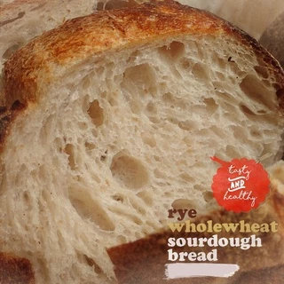 Nayimbakery Rye Wholewheat Sourdough น้ำหนัก 480g.