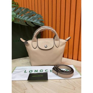 LONGCHAMP LE PLIAGE CUIR TOP MINI HANDLE BAG