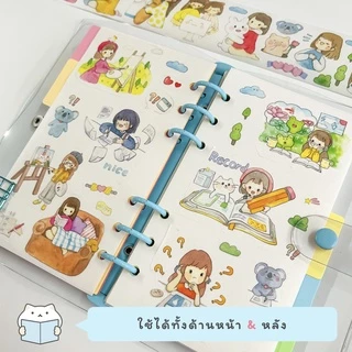 กระดาษรีฟิล 6 รู อาร์ตมัน ⭐️ เก็บเทป สติ๊กเกอร์ ขนาด A6/A5 Glossy Refill Paper Storage Book MT Tape Sticker mimisplan