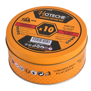 แผ่นตัดเหล็ก T-42 มี 10 ชิ้น Hoteche Thailand