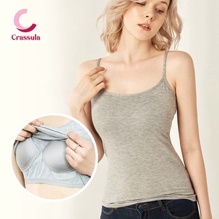 [Crassula]เสื้อสายเดี่ยว เสื้อซับใน เสื้อเสริมบรา แบบครึ่งตัว/เต็มตัว ผ้านุ่ม ใส่สบาย