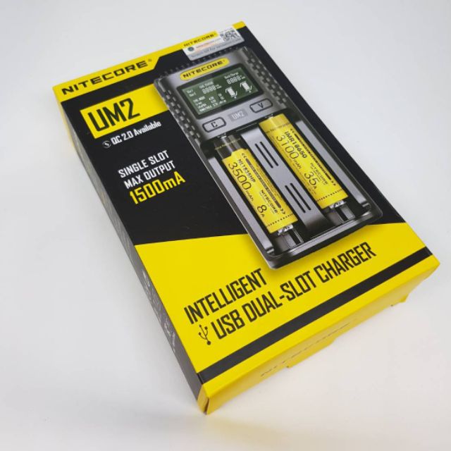 เครื่องชาร์จ Nitecore UM2 ของแท้ เช็คโค๊ตได้