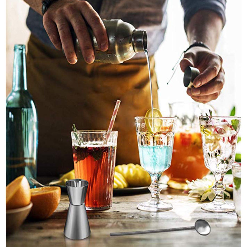 [พร้อมจัดส่ง] 6PCS แก้ว เชคค็อกเทล เชคเกอร์ผสมเหล้า ชานมไข่มุก อุปกรณ์ค็อกเทล บาร์เหล้า บาร์เทนเดอร์ Cocktail Shaker - รูปที่ 3