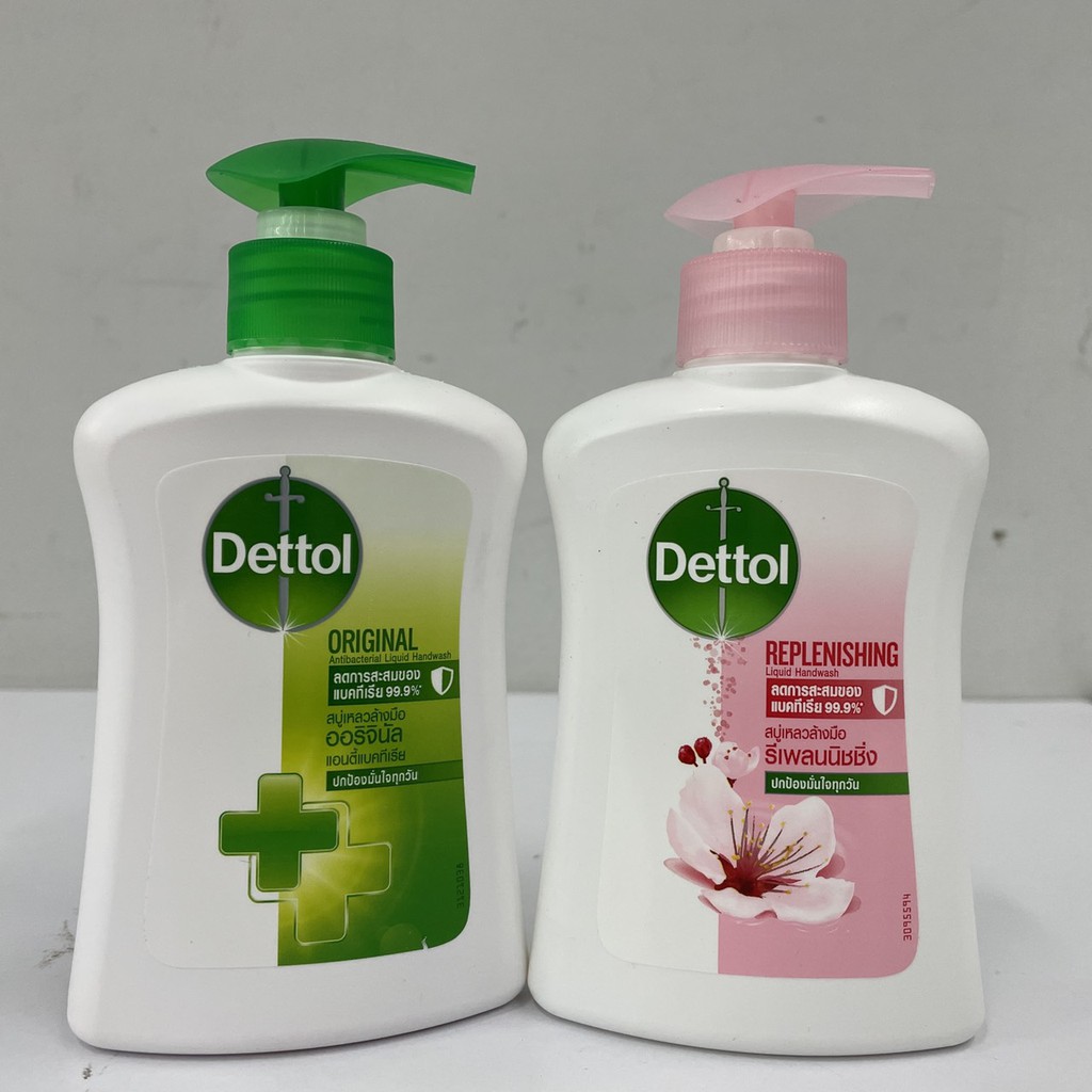 (มี 2 สูตร) Dettol Liquid Hand Wash เดทตอล สบู่เหลวล้างมือ 225 กรัม