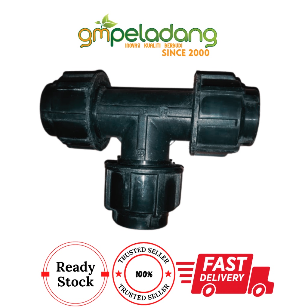 Tee Reducer HDPE Polypipe 25MM x 25MM ชลประทาน