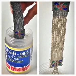 ถูก และ ดี !! INSTAN-DIPS ของแท้ ของใหม่ น้ำยาทำความสะอาดเครื่องเงิน บรรจุ 1 ขวด แค่จุ่ม 2-5 นาที ชิ้นงานสดใส