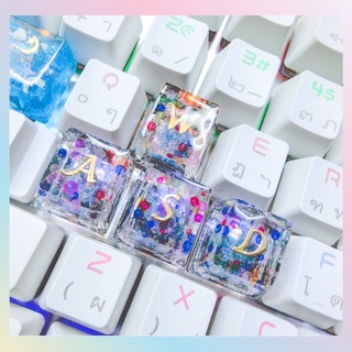 keycap ปุ่มWASD  mechanical switch งานuv resin สามารถสั่งคัสตอมได้