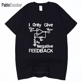 เสื้อยืดพิมพ์ลายแฟชั่น เสื้อยืดแขนสั้น พิมพ์ลาย I Give Negative Feedback Computer Engineer สีดํา แฟชั่นสําหรับผู้ชาย