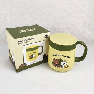 Line Friends แก้วกาแฟสเตนเลส มีฉนวนกันความร้อน และเย็น ขนาด 350 มล.