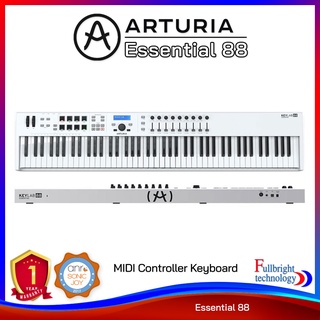 Arturia KeyLab Essential 88 MIDI Keyboard 88 คีย์ มาพร้อมกับ 8 Pads 8 Knobs และ transport Bar รับประกันศูนย์ไทย 1 ปี