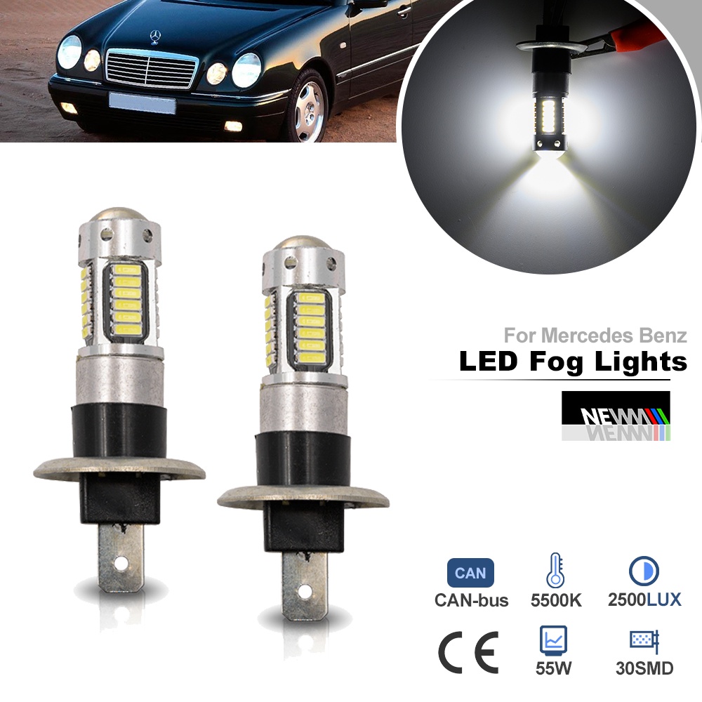 ไฟตัดหมอก LED ติดกันชนหน้ารถยนต์ สําหรับ Mercedes Benz E-CLASS W210 E210 S210 1995-2002 H1 H1ST/XV