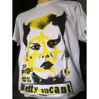 เสื้อยืดคอกลมเสื้อวงนำเข้า Sex Pistols Soo Catwoman Anarchy in the UK Pretty Vacant Punk Rock Retro Style Vintage T-Shir