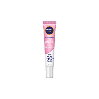 [ส่งฟรี] นีเวีย ซัน กันแดดผิวหน้า ออร่า เซรั่ม SPF50 30 มล. NIVEA