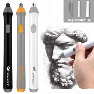 ยางลบไฟฟ้าแบตเตอรี่พร้อมรีฟิลสําหรับการวาดภาพสเก็ตช์วาดภาพ