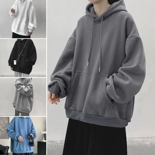 【COD】เสื้อกันหนาว มีฮู้ด ทรงหลวม ใส่สบาย สไตล์เกาหลี สําหรับผู้ชาย และผู้หญิง