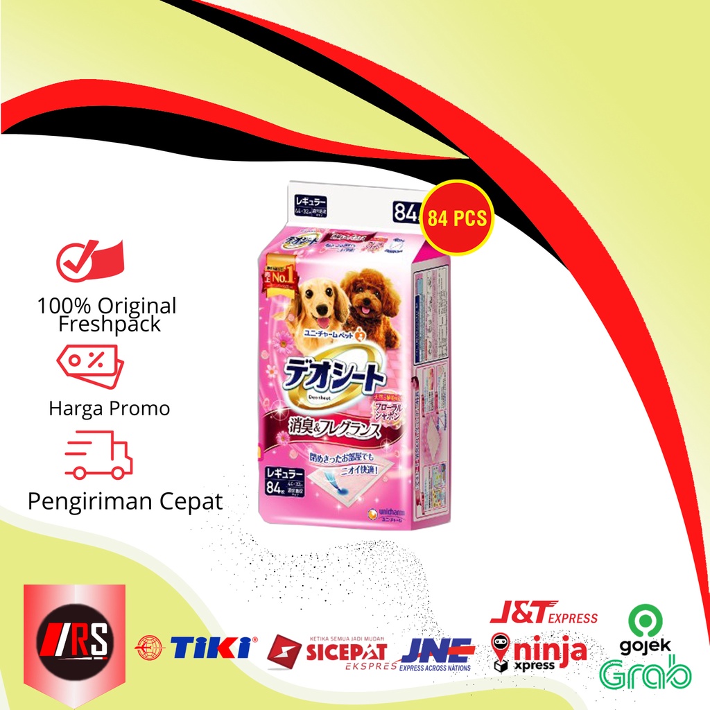 Deo-sheet Dog Poop Pee Mat Animal Mat 84 ชิ้น - ช่อดอกไม้