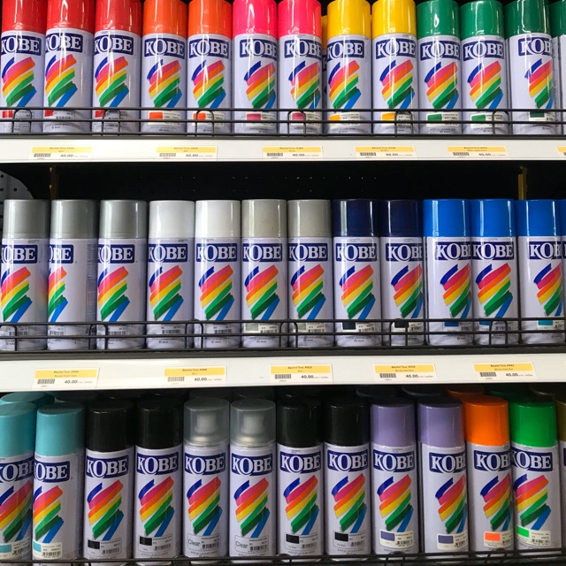 สีสเปรย์โกเบ KOBE สีสเปรย์อเนกประสงค์ By TOA ขนาด 400 CC