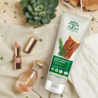 De Leaf Thanaka White &amp; Smooth Body Serum 180ml. (04019) เดอ ลีฟ ทานาคา ไวท์ แอนด์ สมูธ บอดี้ โลชั่นทานาคา