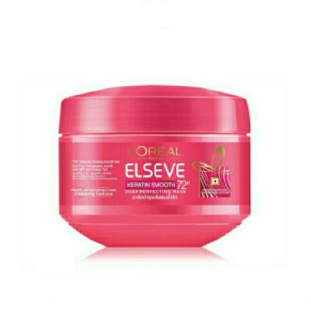 มาส์กบำรุงเส้นผม L'oreal Paris Elseve Keratin Smooth Mask 200mL