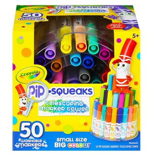 Artwork WASHABLE PIP-SQUEAKS MARKERS CRAYOLA 50 COLORS Stationary equipment Home use งานศิลปะ สีเมจิกแท่งเล็กล้างออกได้