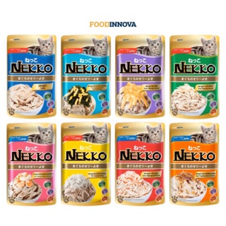 Nekko อาหารเปียกแมวเน็กโกะ   ขนมแมว70g×48ซอง แมวเลีย（คละรสชาติได้）