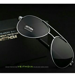 VEITHDIA แว่นตากันแดด (รุ่น : 1306) Gray frame Black Lens