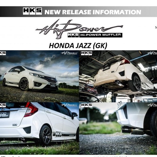 ท่อ HKS Honda Jazz GK เครื่อง L15A1
