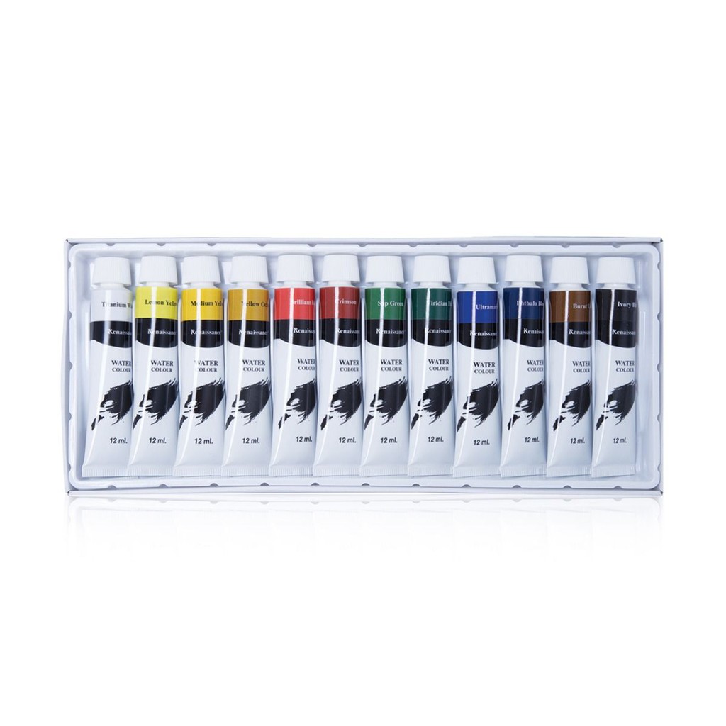 สีน้ำ Renaissance 12 สี / 24 สี หลอดละ 5 / 12 ml. Water Colours Set - รูปที่ 4
