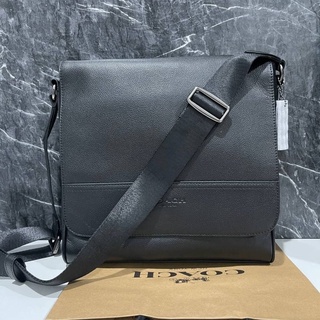 COACH 68015 MEN HOUSTON MAP BAG IN SMOOTH CALF LEATHER Blackรูปภายจากลูกค้าจริงสอบถามก่อนทำการสั่งซื้อคะ