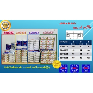 โปรโมชั่น‼‼ลูกปืน 6200ZZ, 6201ZZ, 6202ZZ, 6203ZZ -NSK ,KOYO brand