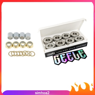 [Simhoa2] อะไหล่แบริ่งสเก็ตบอร์ด W Spacer Nuts Axle