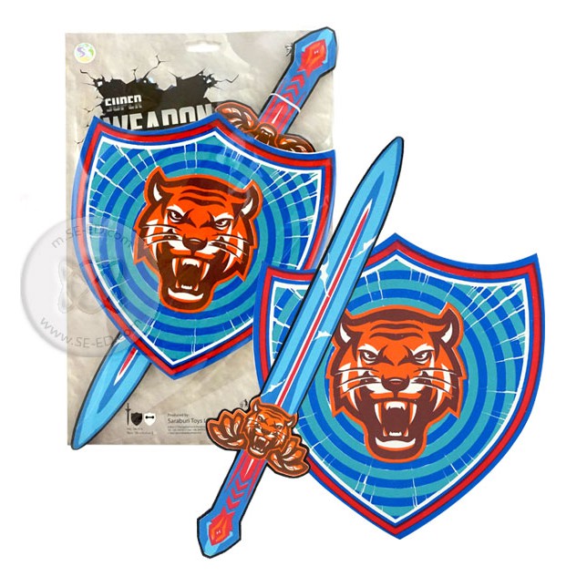 ดาบ-โล่ Sword Shield Roar Tiger (ผลิตจากวัสดุ EVA Foam)
