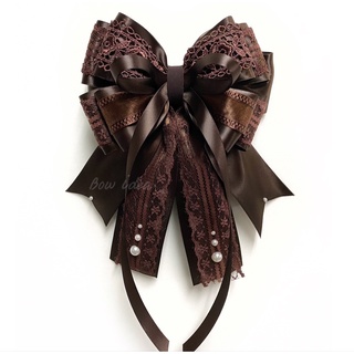 hair bow โบว์ติดผม กิ๊บติดผม เน็ตติดผม ครอบผม เครื่องประดับผม แฟชั่น อุปกรณ์ตกแต่งผม ริบบิ้นโบว์ โบว์พยาบาล โบว์ใหญ่