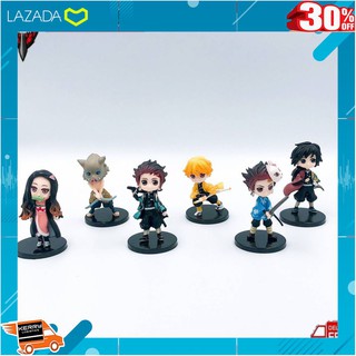 [ ของเล่นเด็ก Gift Kids ] โมเดลดาบพิฆาตอสูร Kimetsu no Yaiba รวมตัวเอก 6ตัว ไม่มีกล่อง สูง8ซม. ..ของเล่น ถูก ตัวต่อ โมเด