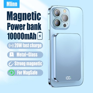 พาวเวอร์แบงก์แม่เหล็กไร้สาย 10000mAh 20W ชาร์จเร็ว แบบพกพา สําหรับ iPhone12 13