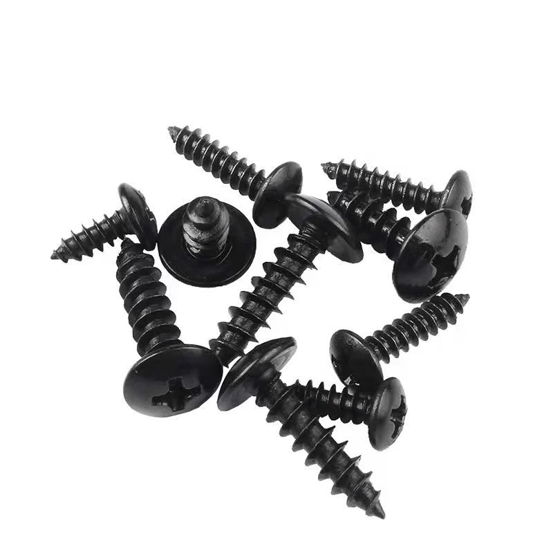 1PCS สกรูของลำโพง น็อตยึด ขนาด: M3*12mm/M3*14mm/M5*20mm สีดำ หัวร่ม ฟันกันลื่น เสริมแรงทนทาน น็อตสกรู thumbnail 5