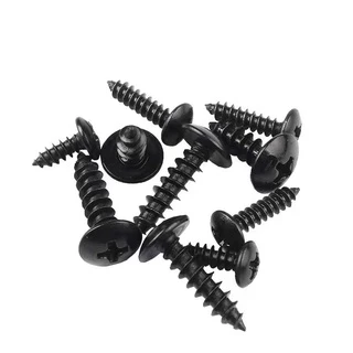 1pcs สกรูลําโพง น็อตยึดสีดำ หัวร่ม ขนาด M3*12mm/M5*20mm ไม่ลื่นฟัน น็อตสกรู