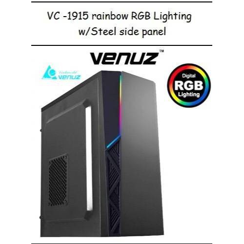 CASEVENUZ ATX Computer Case VC1915 ไฟ RGB ฟรีค่่าขน่ส่งประกัน 1ปี XI