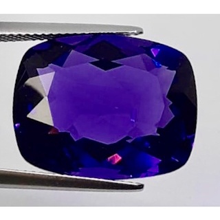 18.60 ct  อเมทิสต์ สีม่วง ธรรมชาติ ทรงแปดเหลี่ยม Natural Purple Amethyst Octagon ShapeLoose Gemstone For Fine Jewelry